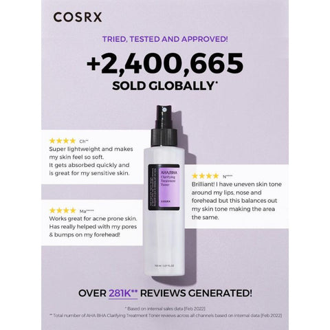 COSRX AHA BHA Clarifying Treatment toner 150ml