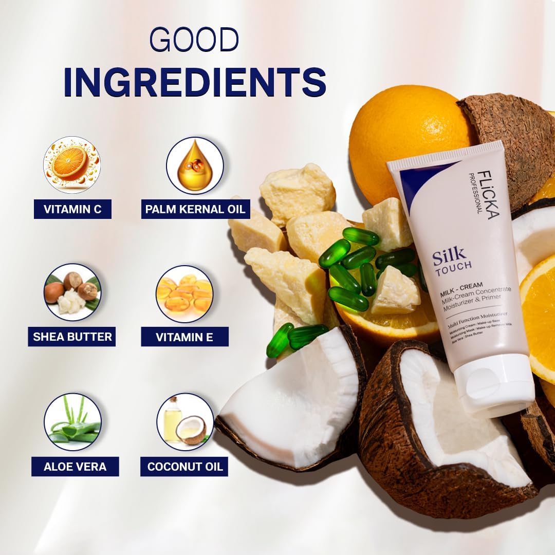 FLiCKA Silk Touch 3 in 1 Moisturizer and Primer for Face| 60g