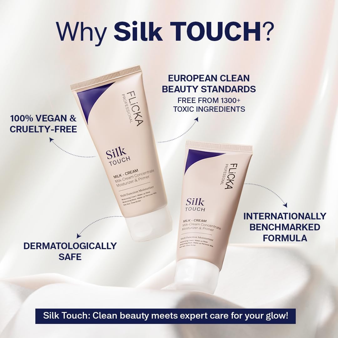 FLiCKA Silk Touch 3 in 1 Moisturizer and Primer for Face| 60g