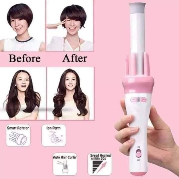 Automatic Hair Curler Spin 360° Rotating Hair Styling Roller Auto Wavy Iron 30s Instant Ceramic Heat Wand -