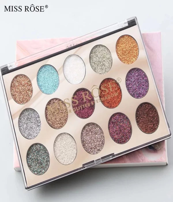 Miss Rose 18Color Sequin Glitter Palette