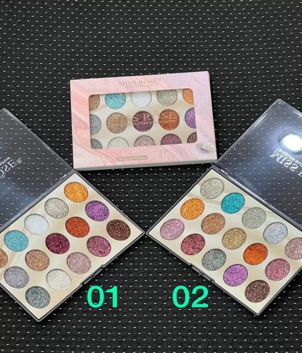 Miss Rose 18Color Sequin Glitter Palette