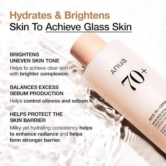 ANUA Rice 70 Glow Milky Toner (250ml) -