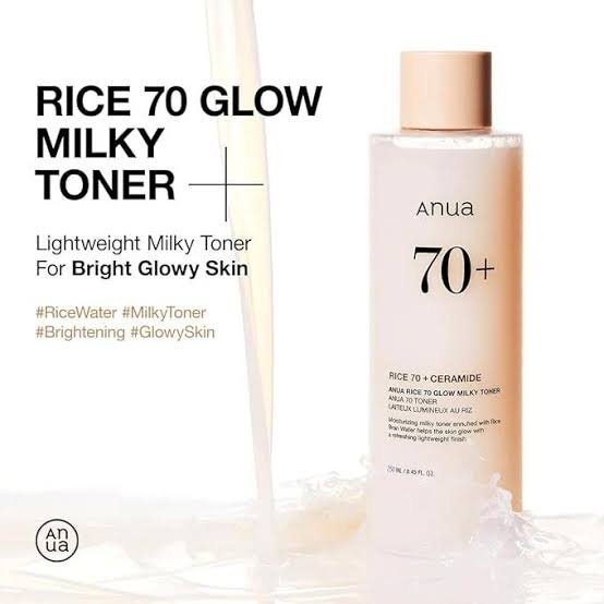 ANUA Rice 70 Glow Milky Toner (250ml) -