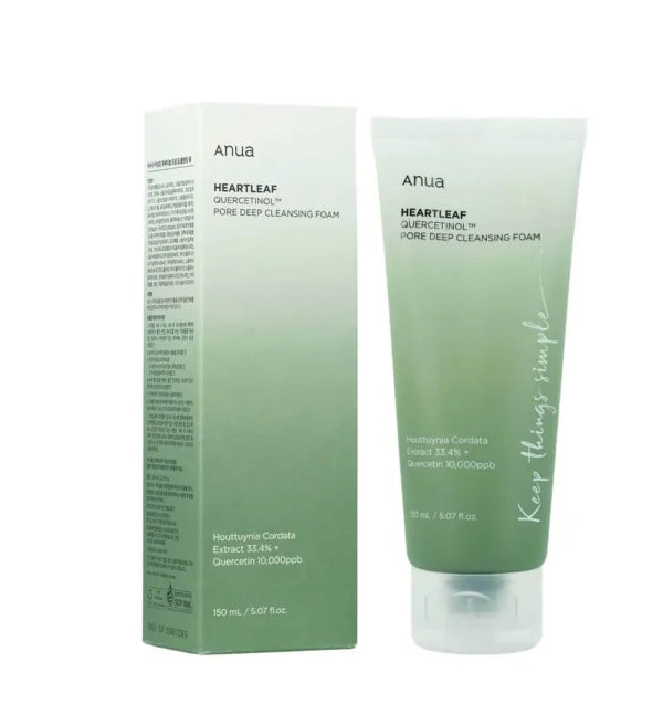 ANUA HEARTLEAF QUERCETINOL PORE DEEP CLEANSING FOAM KOREA150ml - AM Store
