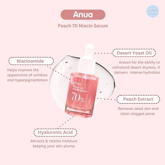 Anua Peach 70 Niacin Serum 30ml Korea -