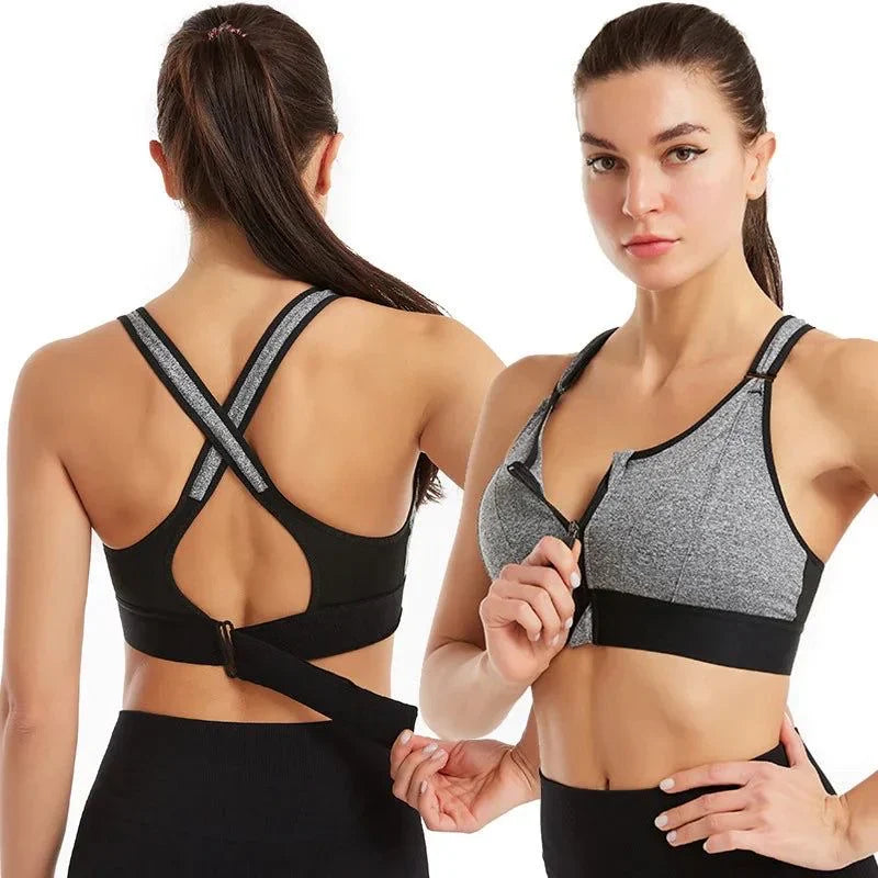 Front Zipper Best Selling Sports Casual or Gym Bra ( Free Size )