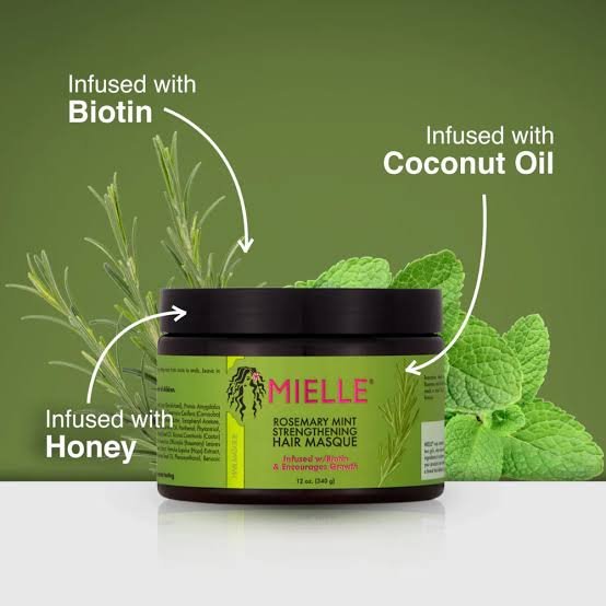 Mielle Rosemary Mint Strengthening Hair Masque (340gm) -