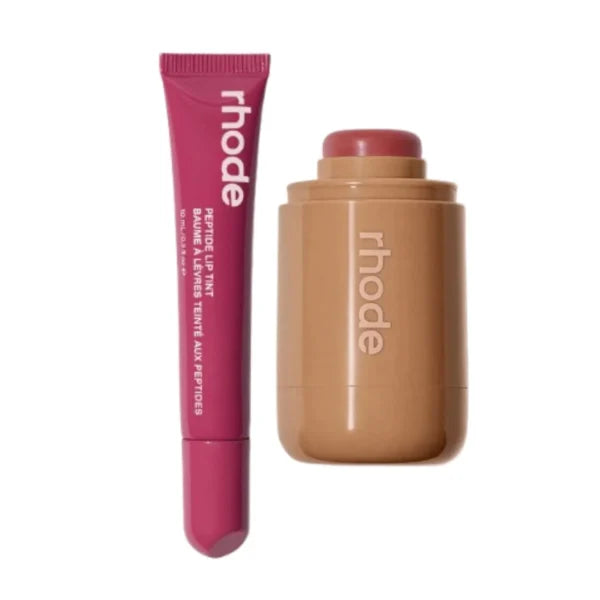 RHODE | sleepy girl Pocket Blush & raspberry jelly Peptide Lip Tint Duo - AM Store