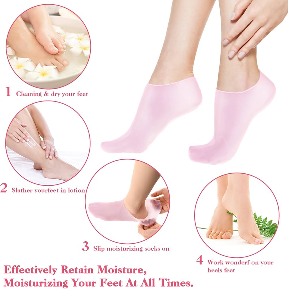 Silicone Moisturizing Gel Sock 1 Pair