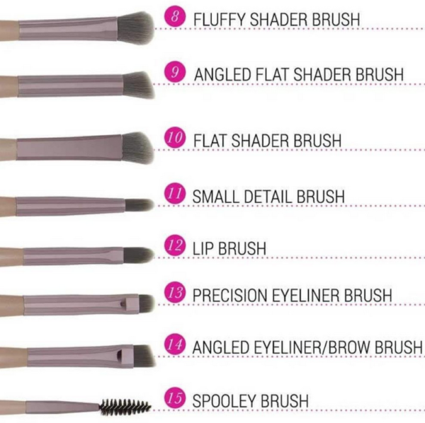 BH Cosmetics Lavish Elegance Brush Set – 15 Pcs - Brand Store