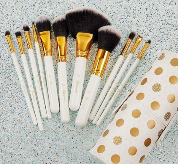 BH Cosmetics Dot Collection 11 Pcs Brush Set – White - Brand Store