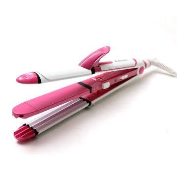 Hair Straightener and Curler, 3-in-1 Ceramic Hair Curling Iron & Hair Straighteners & Crimper Hair Styler Tools Flat Iron with Worldwide Dual Voltage 100~240V - AM Store