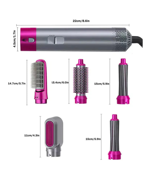 One Step - 5 in 1 Multifunctional Hair Dryer Styling Tool -