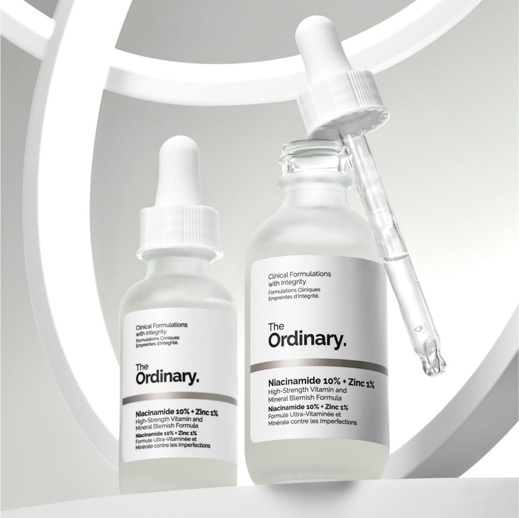 The Ordinary Glycolic Acid 7% Exfoliating Toner+ the ordinary Niacinamide 10% + Zinc 1%