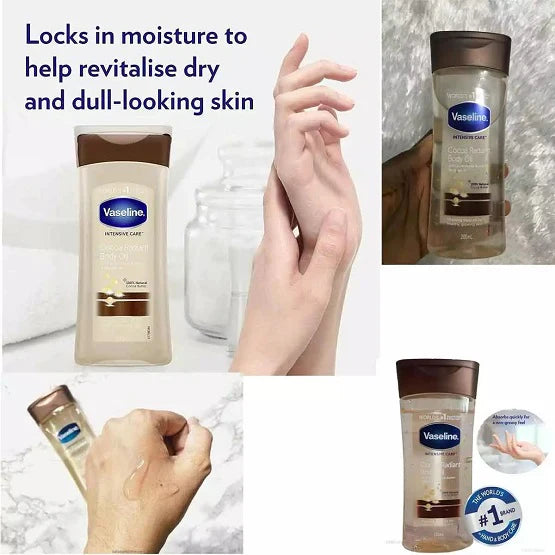 Vaseline intensive Care Cocoa Radiant Body Oil (200ml) – Story Brand